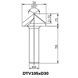 Фреза DTV105xD30