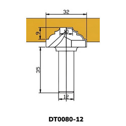 Фреза DT0080-12