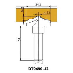 Фреза DT0490-12