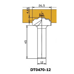 Фреза DT0470-12