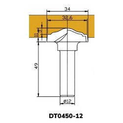 Фреза DT0450-12