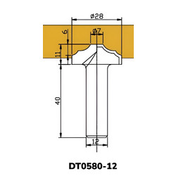 Фреза DT0580-12